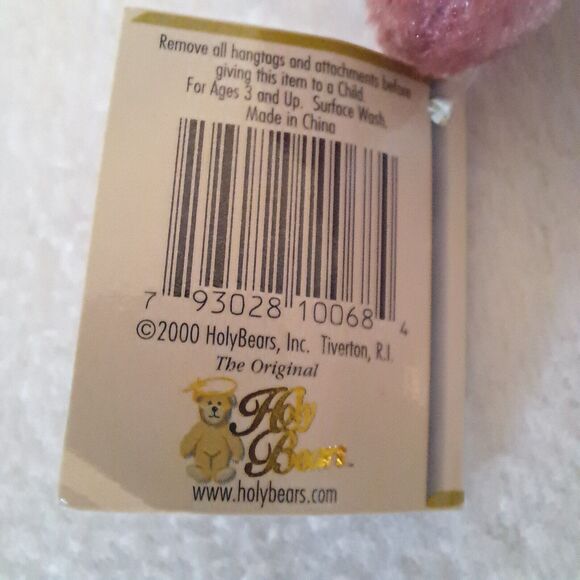 HolyBears From The Heart Series God Bless Grandma Bear Beanie Plush Toy 2000 - Picture 9 of 12